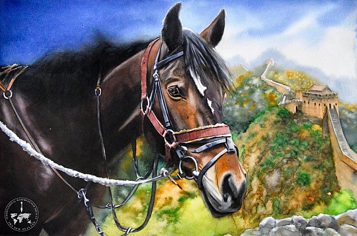 ChiYiHuanwarhorse38cm x 56cm_2022